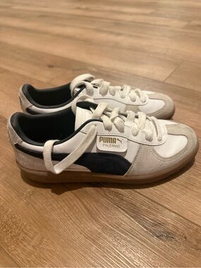 Puma Palermo Sneakers in White and Black